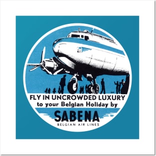 1955 Sabena Airlines Posters and Art